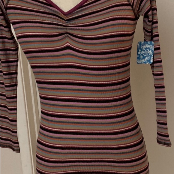 Free People Put A Stripe On It Bodysuit - Picture 6 of 7